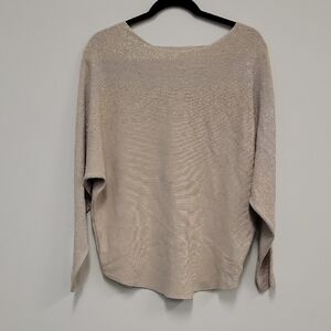 Elegant Sparkly Scoop Neck Sweater